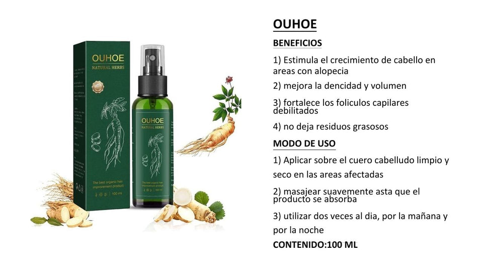 OUHOE - ELIXIR PARA CRECIMIENTO DE CABELLO